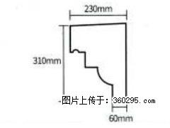 产品分解图型 - 檐口线，型号：SX311-YK-3，规格：230x310mm(3) - 宜春三象EPS建材 yichun.sx311.cc